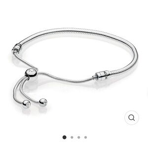 Pandora Silver adjustable charm bracelet